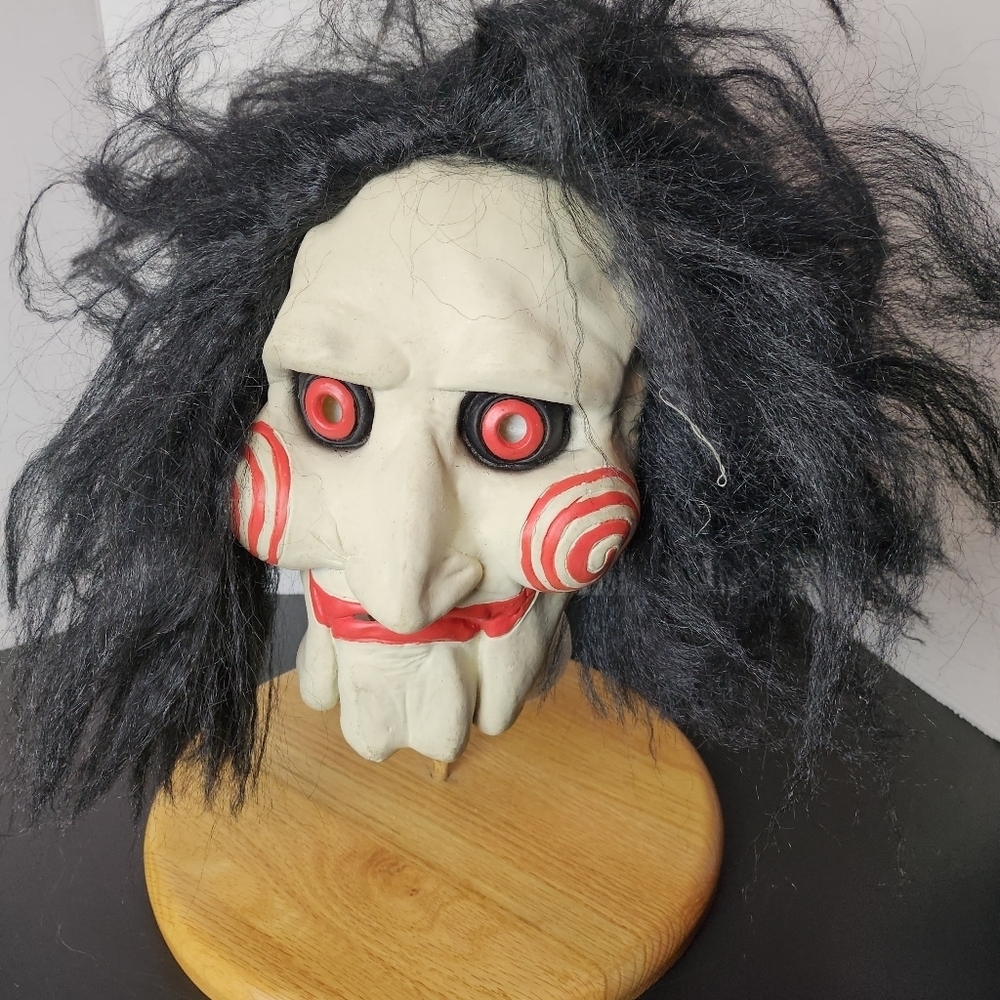 SAW Movie Puppet Jigsaw Latex Mask. Halloween Horror Scary